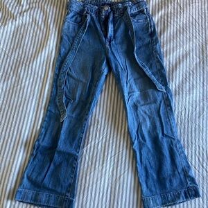 J crew paper bag waist cropped pants. Size 28, 6